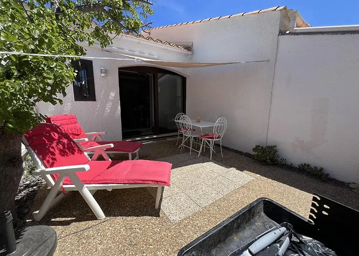 T3 Climatisee Avec Wifi, Proche Plage, 5 Pers - Fr-1-81-620 Villa Le Barcarès